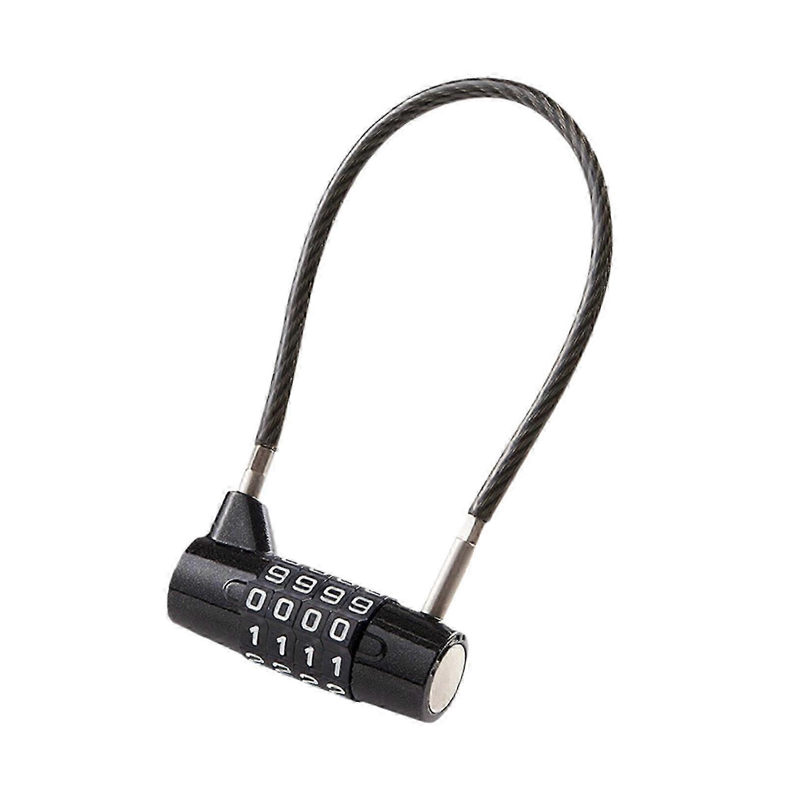 Cable Lock stalwart 4 Digit Combination Padlock for Tool Box Shed Hasp Storage 17.5cm