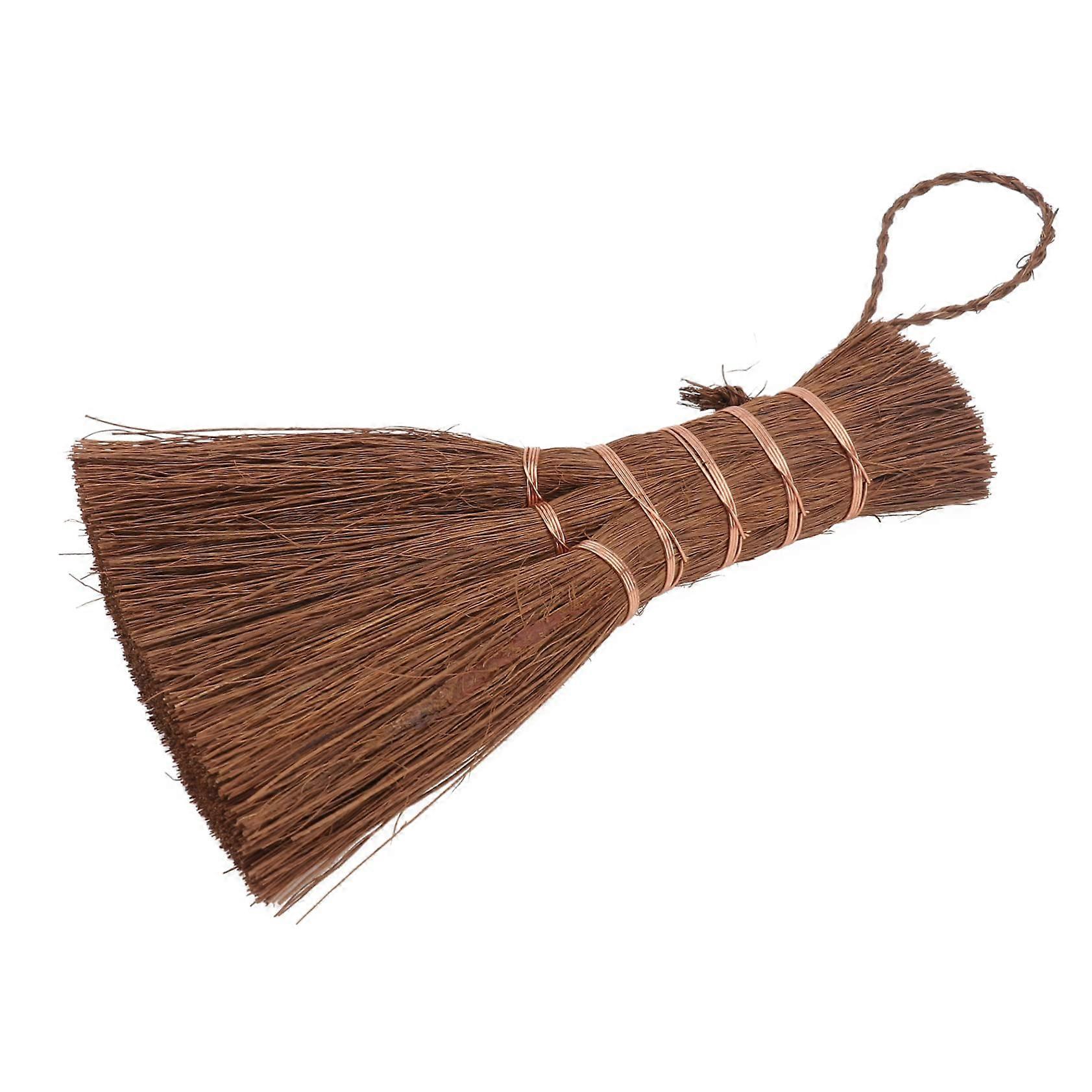 Natural Small Palm Broom Mini Desktop Cleaning Tool for Precise Household Dust Removal with Durable Natural Fibers