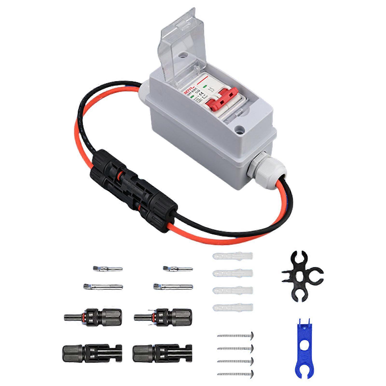 Effective DC500V Solar Combiner Box with Several Inputs Strong ABS Solar Combiners Box For Photovoltaic Power Management Multicolor
