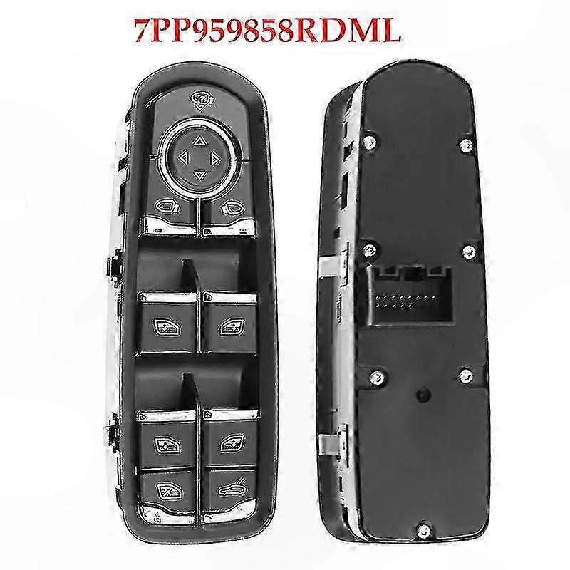 Fensterheberschalter links Kompatibel mit Cayenne Macan Panamera 2011-2017 Modelle 7PP959858AEDML 7PP959858RDML 7PP959858MDML