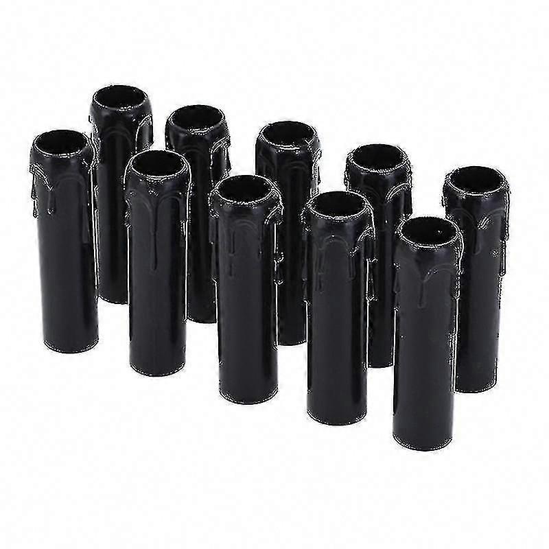 10 قطع شمعة عتيقة تقطر أغطية بلاستيكية 30x100mm أنابيب لأغطية مقبس الثريا ، زخرفة قلادة ضوء الجدار لمعظم اللدائن الحرارية