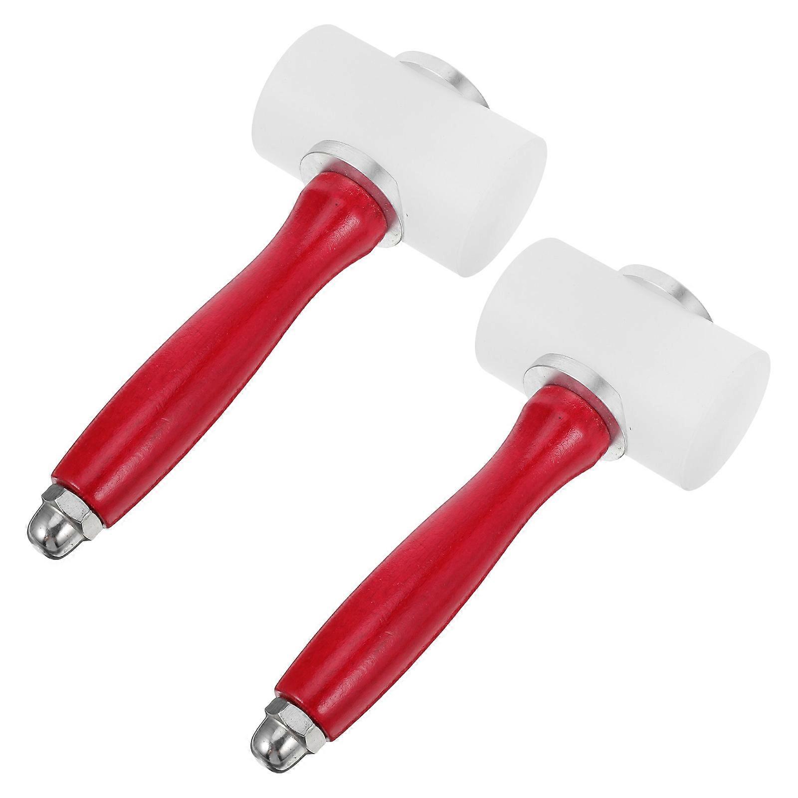 Nylon Hammer for Crafting Ergonomic Wooden Handle Stamping Tool for DIY Handbag Making, Home Decor & Creative Projects