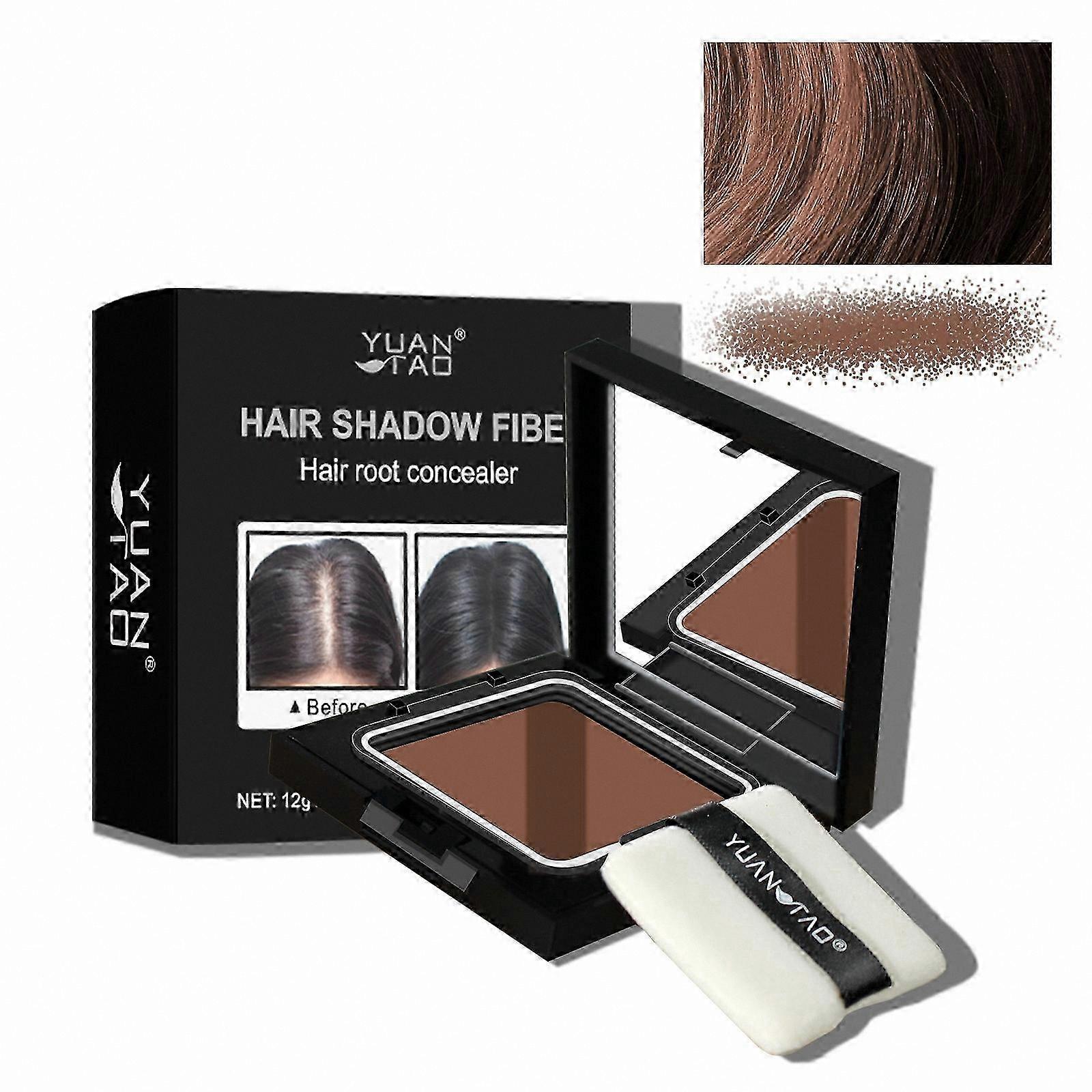 Gray Hair Concealer Powder, 12g Root Touch-Up Fiber, Instant Coverage for Hairline and Roots, Natural Blend Hair Shadow Solution