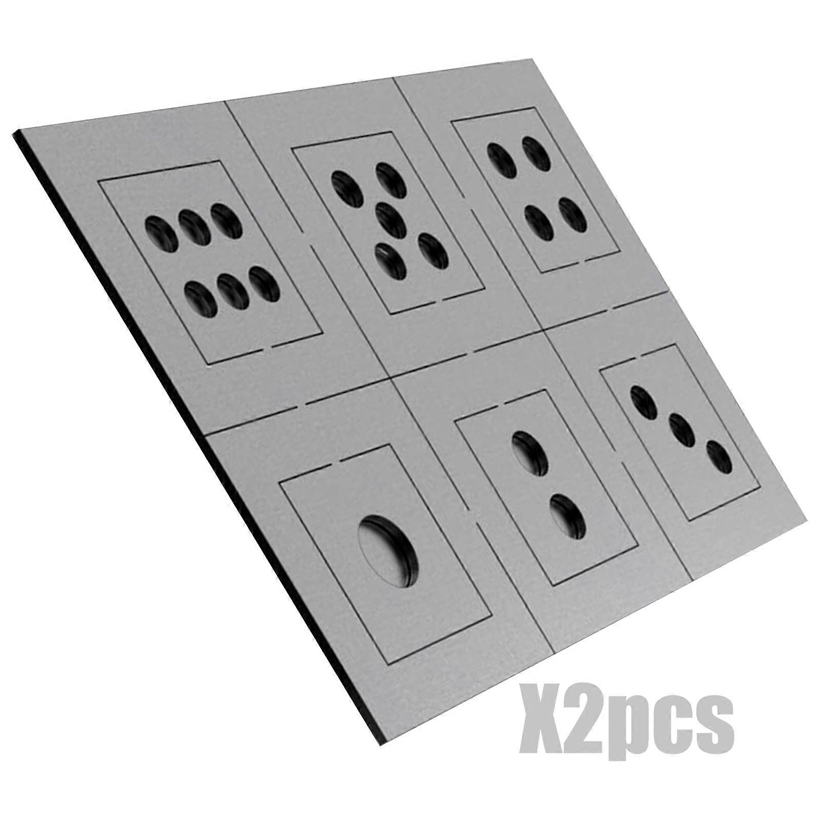 Welding Skill Development Kit 2Pcs Neat Edges Steel Plates Cold Rolled Tool Block Assembly Novice Projects Multicolor