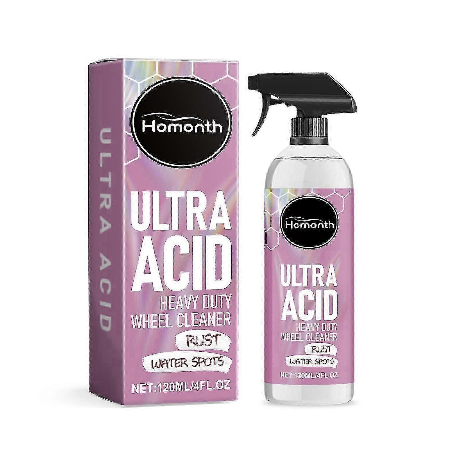 Homonth heavy-duty wheel cleaner with powerful foam action to remov...
