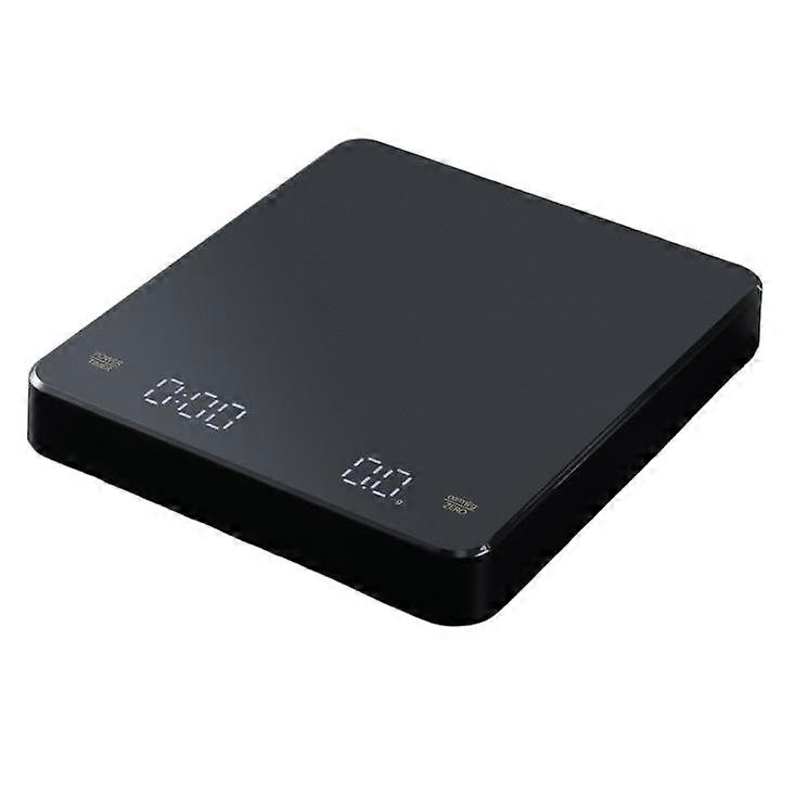 Coffee scale with touch buttons for timing, 3-kilogram capacity, convenient and compact for home use