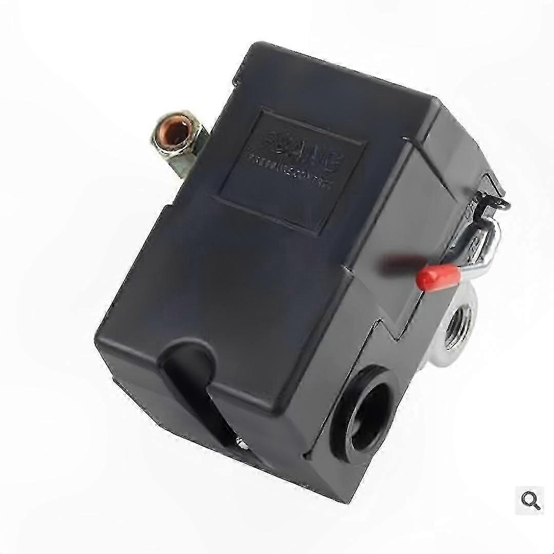 4-Port Air Compressor Pressure Switch, 95-125 PSI Range, 20A Rating, Durable Replacement for LF10-4H Model