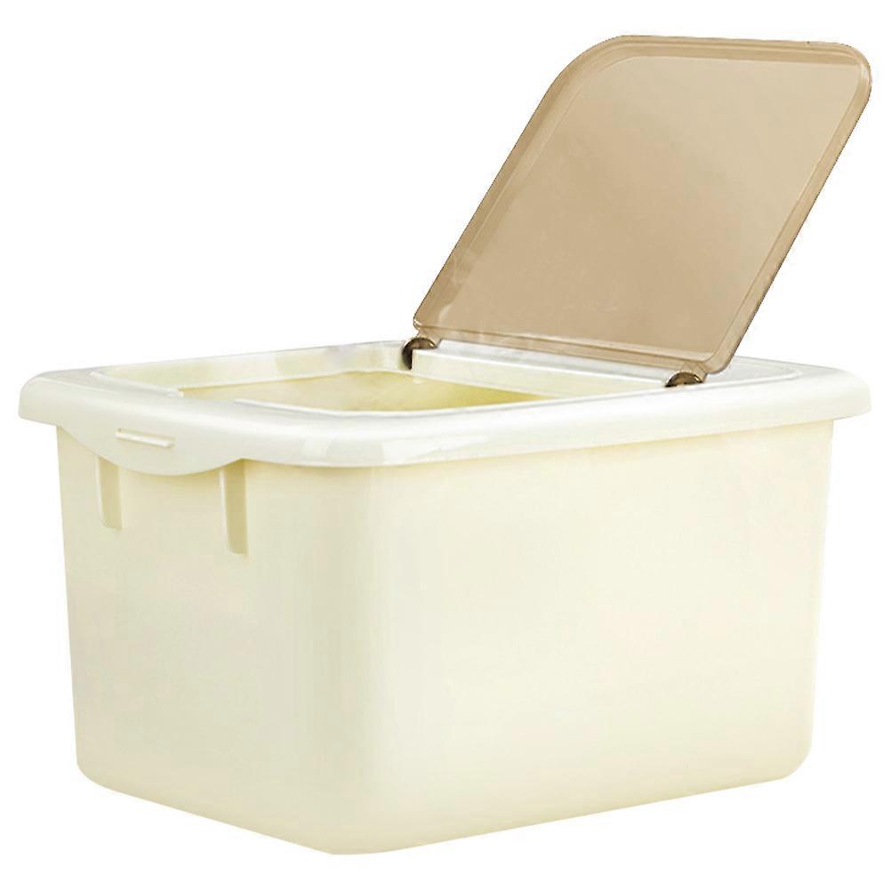 Airtight Rice Storage Container for Kitchen Use Stable PP Material White Color 7.07 Gallons