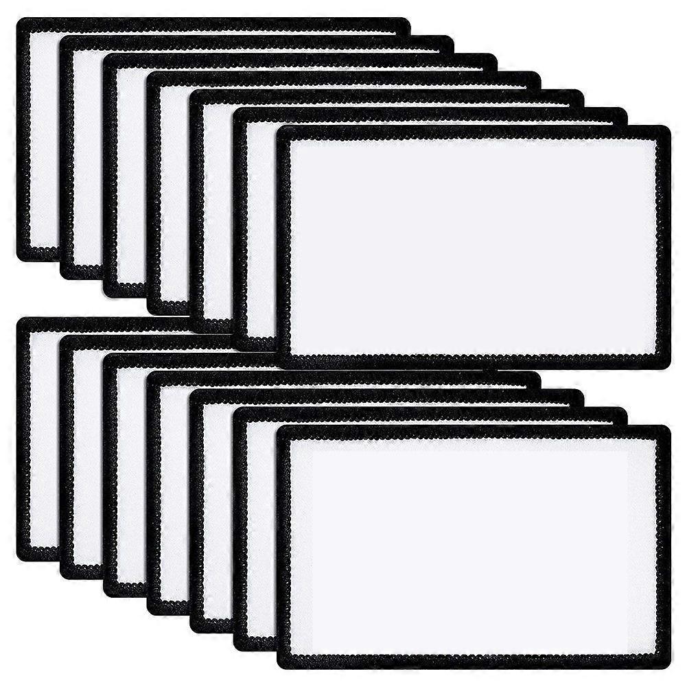 14 Pcs Sublimation Patches Fabric Ironing Rectangular Patches Fabric Repair Patches for Clothes, Ha