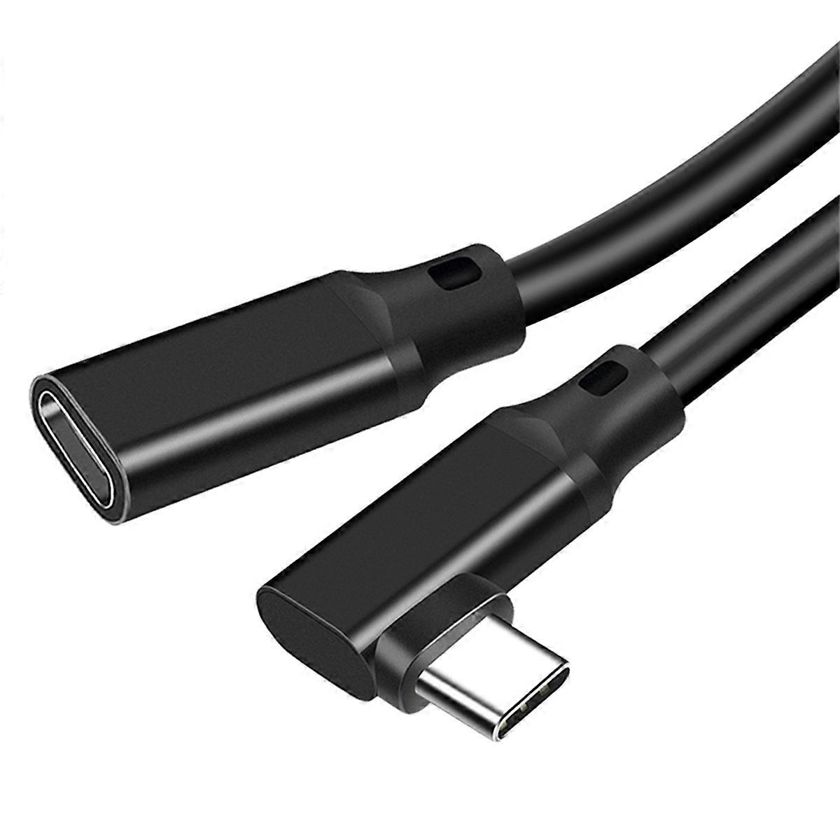 USB-C Extension Cable 90 Degree Elbow USB 3.2 Gen2, PD 100W, 20CM