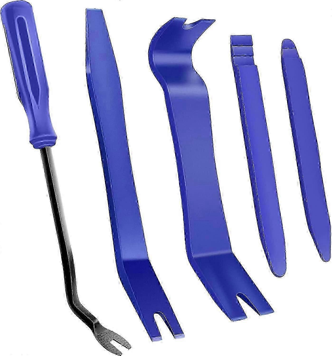 5 Pack Trim Removal Tool Kit, No Scratch Plastic Pry Tool Kit,Auto Trim Tool Kit Car Tools,Car Panel Door Window Tools Kitjinglong
