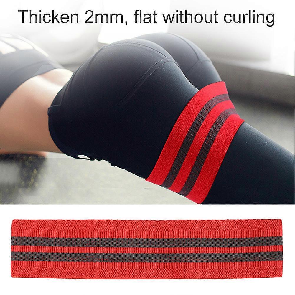 Red L Resistance Belt Latex Elastic Yoga Stretch Strap 42cmx8cm