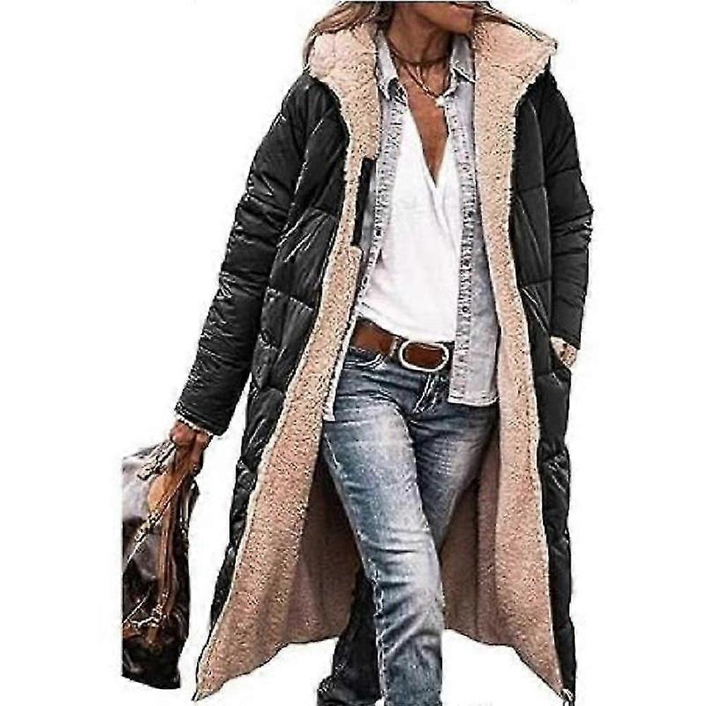 Women's Fleece-Lined Hooded Puffer Jacket for Winter in Multiple Colors