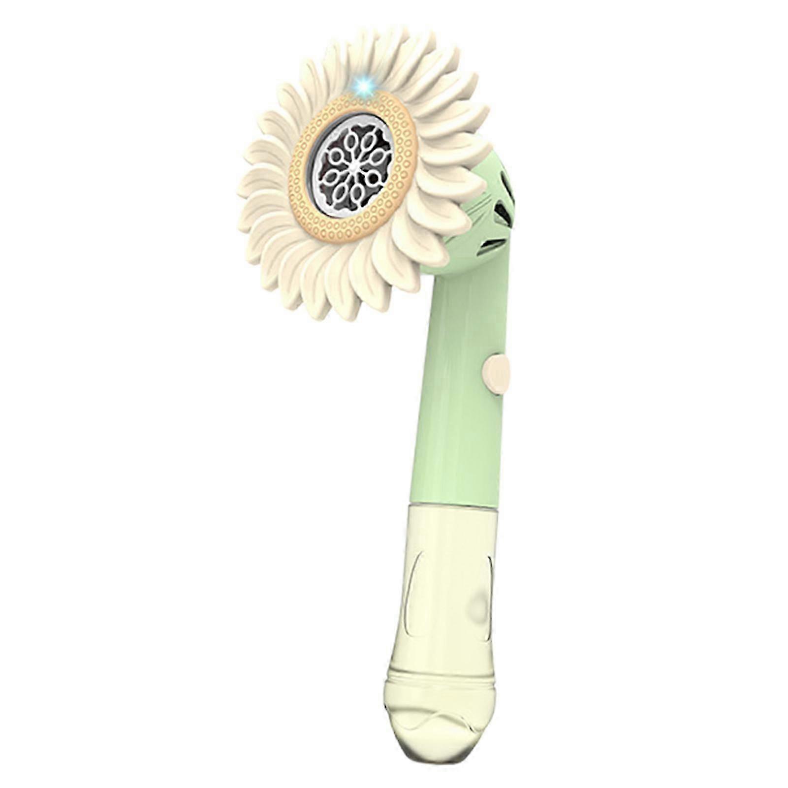 Bubble Machine Sunflower Shape Handheld with Light for Toddlers Outdoor