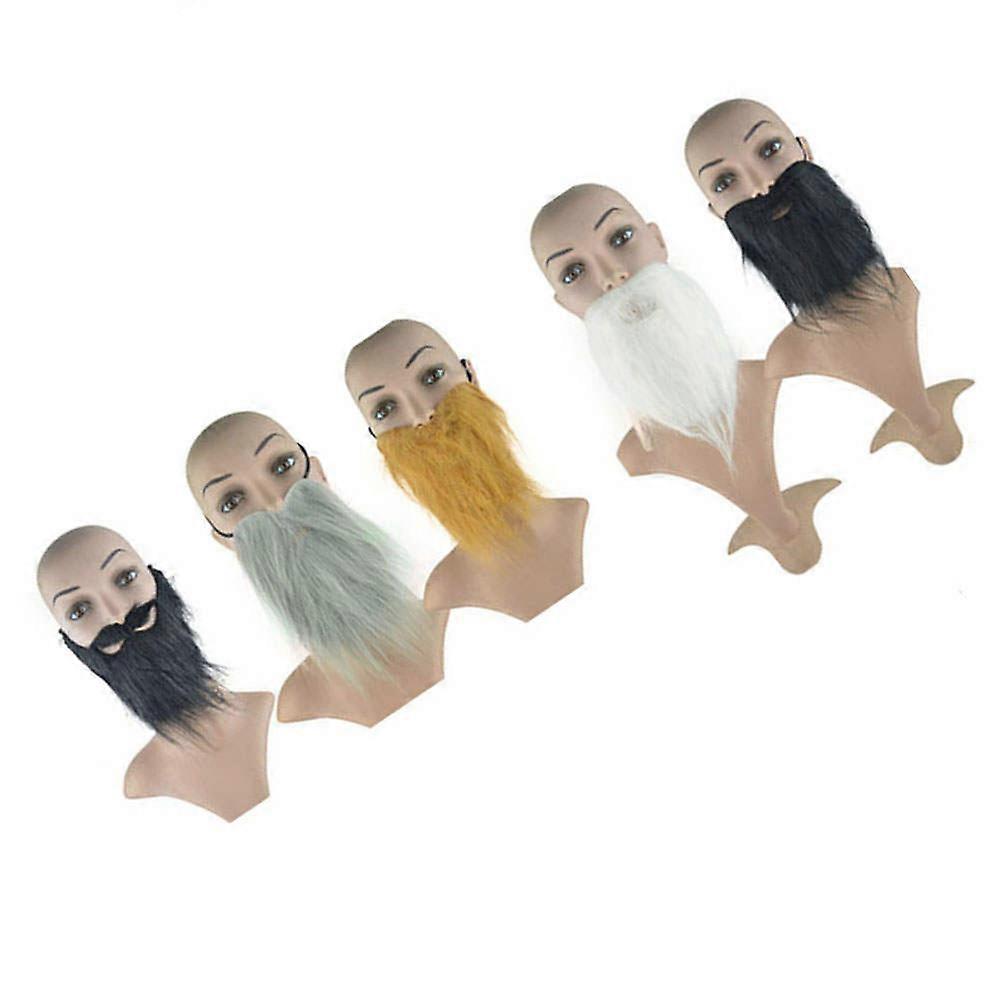 Fake Mustache 5Pcs Halloween Cosplay Props for Party Performance Supplies