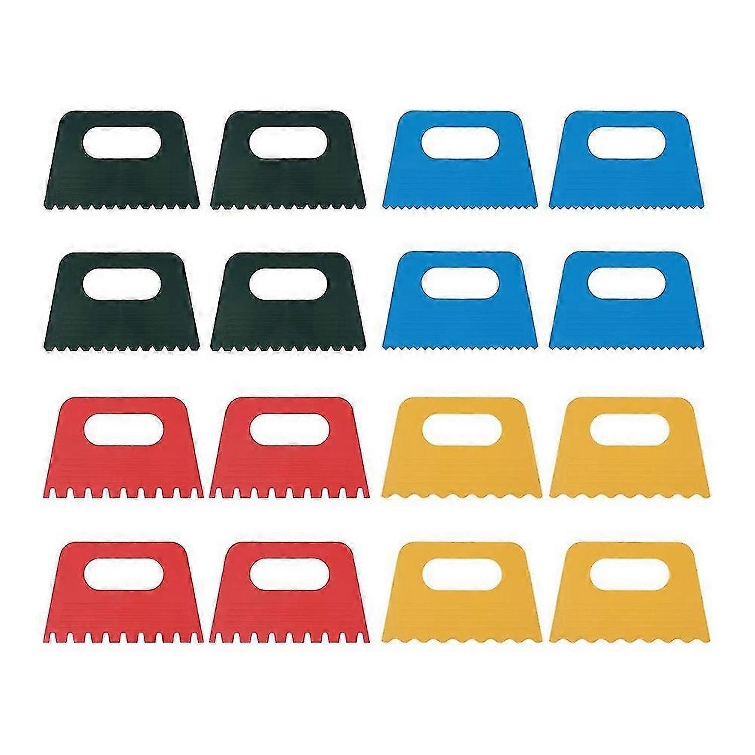 16 PCS Textured Art Tools, Plastic Paint Scrapers Kit, Texture Tools for Plaster Art Paint Scrapers,