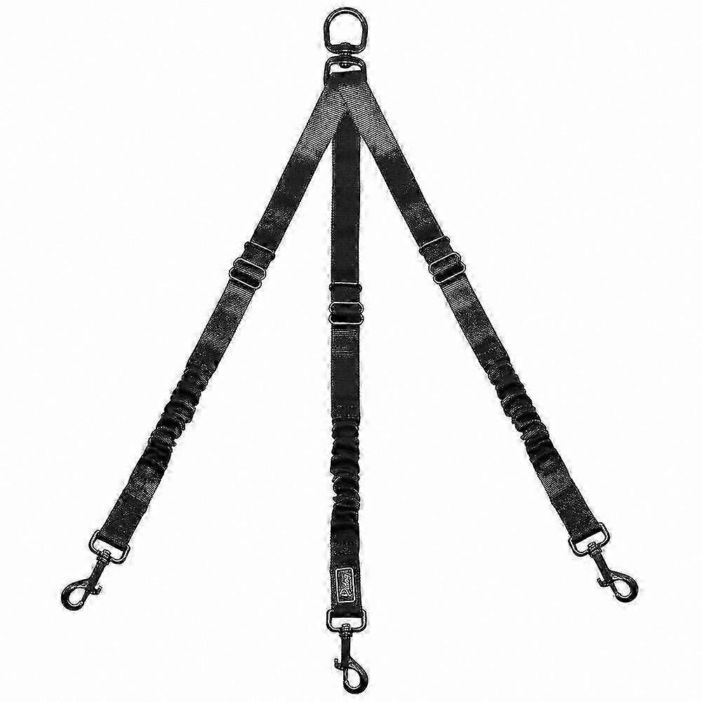 3-Way Nylon Dog Coupler for Triple Leash Walks