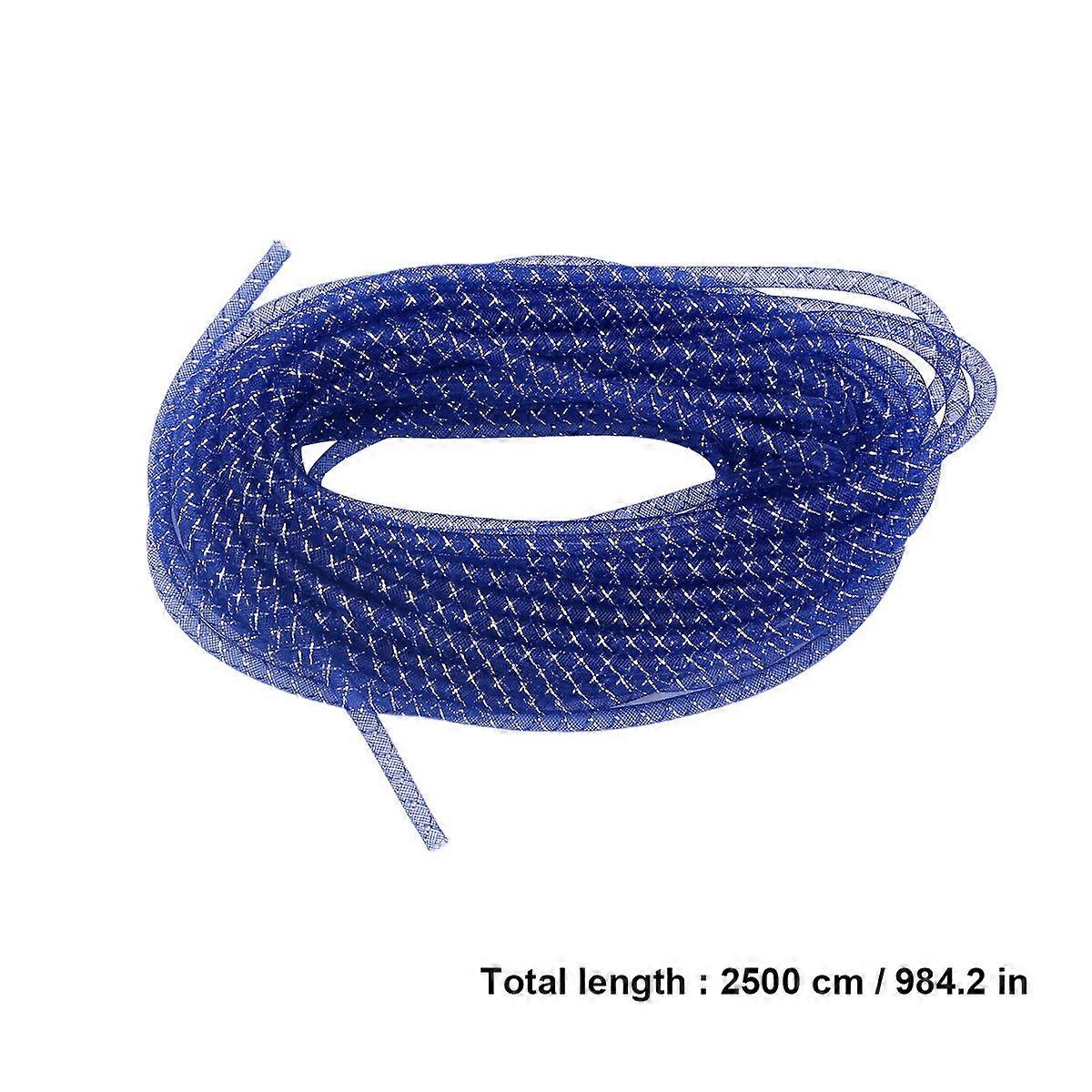 Braid Tube Necklace Rope for DIY Craft Making 1Pack Blue