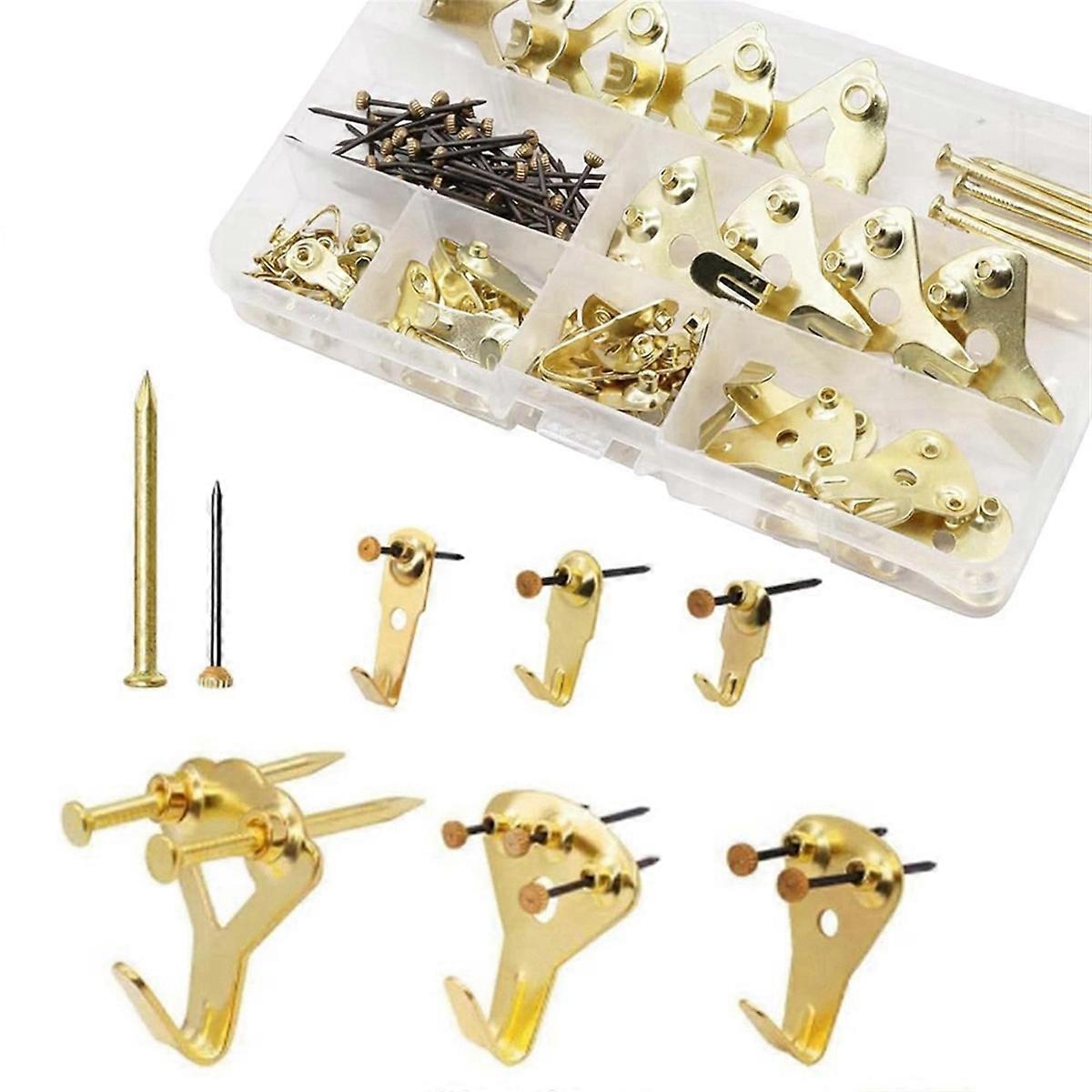 120PCS Picture Hanging Kit,Picture Hangers Assorted Kit