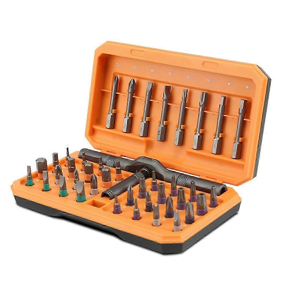42 In 1 Magnetic Screwdriver Set,diy Ratchet Screwdriver Set,multi Bit Magnetic Drive Set With Deta