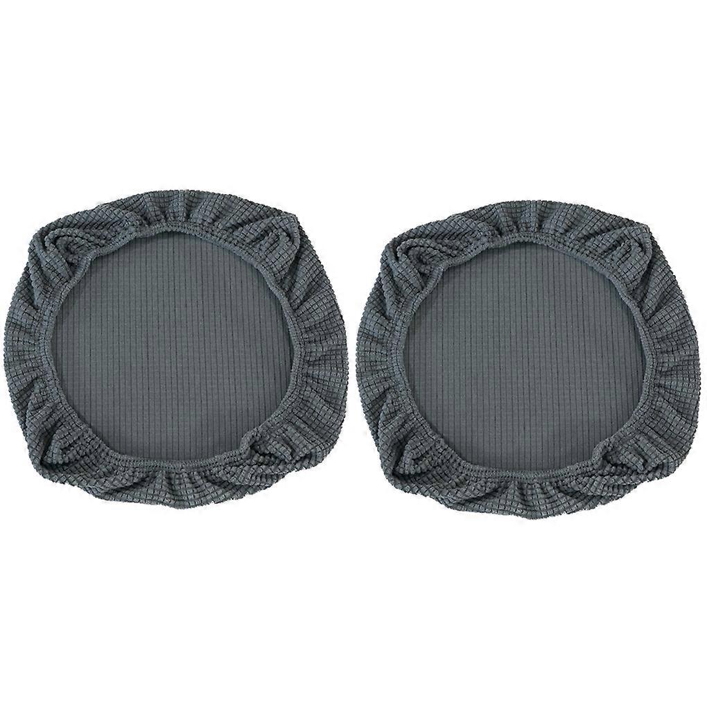 2 Pieces Corn Kernel Split Office Chair Cover Anti-dust Protective Sheath Universal Outer Protector Solid Rotating
