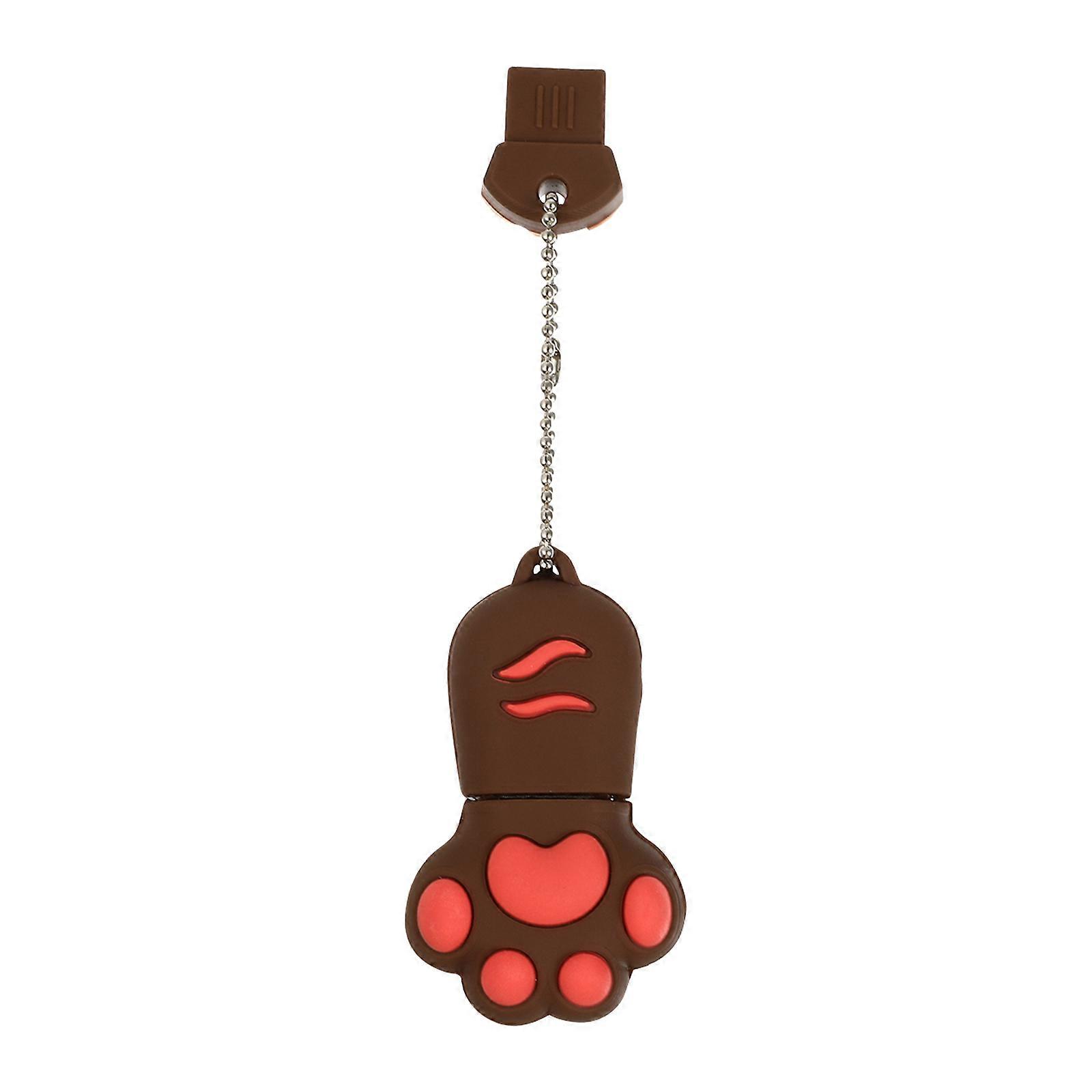 Cat Claw USB Drive for Computer 64GB Cute PVC USB Flash Memory Stick