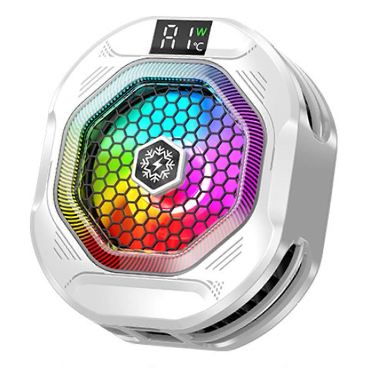 TH12 24W Semiconductor Phone Cooler Magnetic Ice Cooling Strong Chill Clip-on Gaming Cooler Temperature Control A
