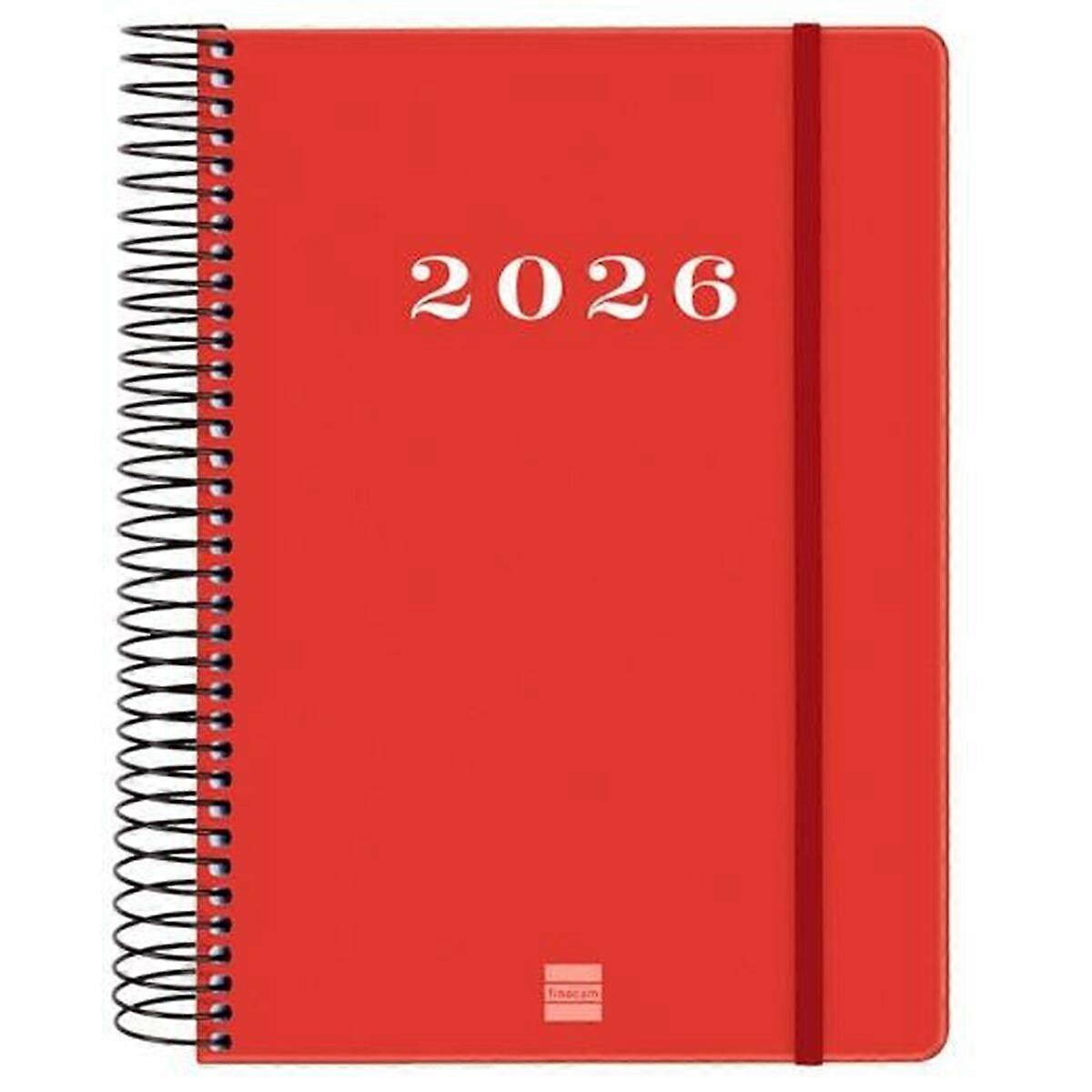 Diary Finocam MY Red A5 15,5 x 21,2 cm 2026