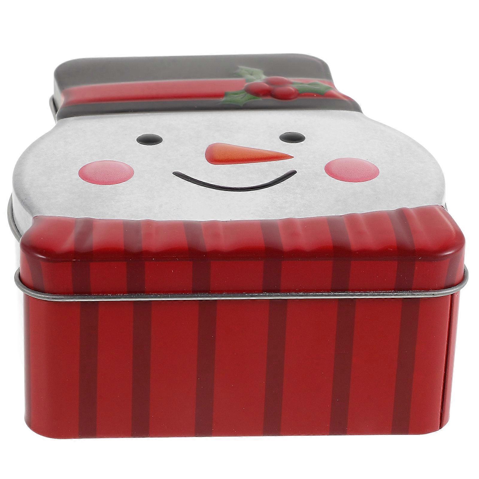 Metal Cookie Tins Christmas Container for Cookies for 3Pcs