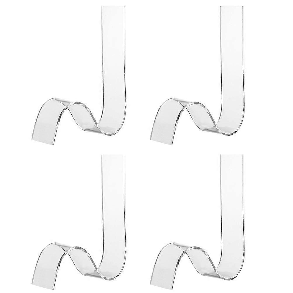 Clear Shoes Display Stand Acrylic Storage 12Pcs Set