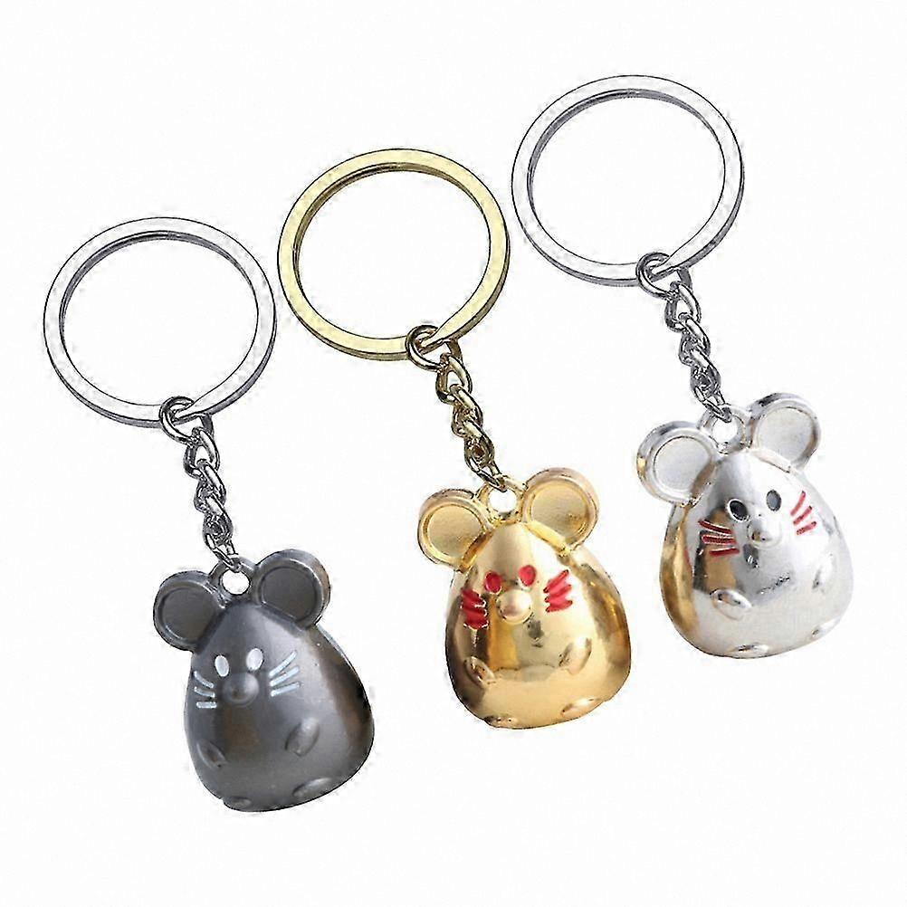 3Pcs Rat Keychain Set, Fun Family Accessory for Christmas Gifting