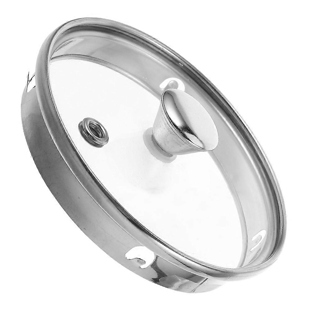 Universal Fit Glass Kettle Lid With Heat-Resistant Knob Handle 11.6cm Inner Diameter For Office Kitchen Simple Design 3Pcs