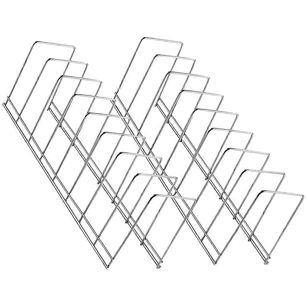 Kitchen Organizer Rack Storage For Homeowners Rectangular Silver Kitchen Dish Rack 2Pcs