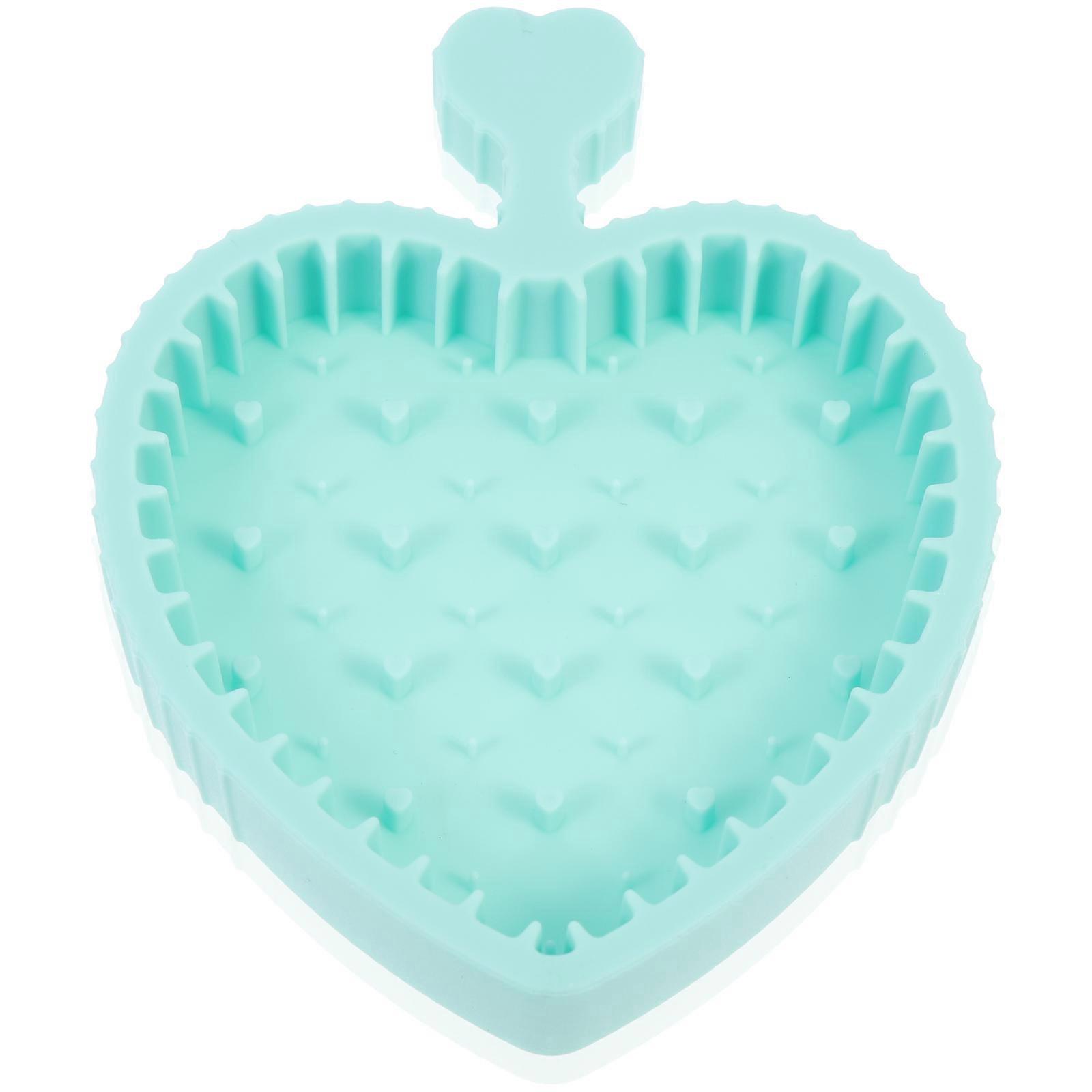 Makeup Brush Cleaner Mat Light Green 12x9cm Efficient Cleaning 1Pcs