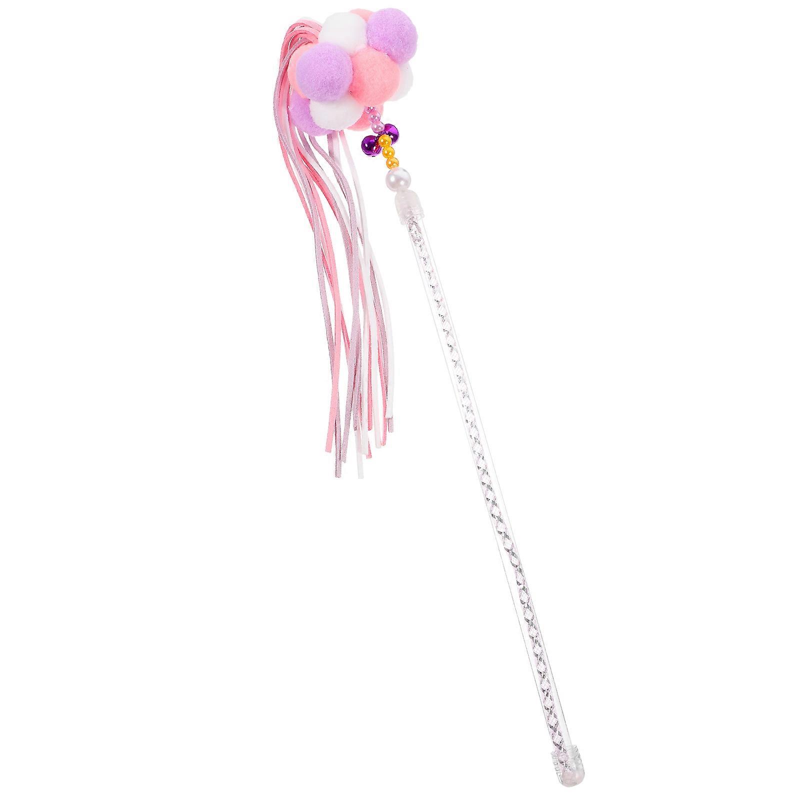 4Pcs Cat Teasing Stick Interactive Wand for Pet Cat Indoor Play Watermelon Red Chewing Fun