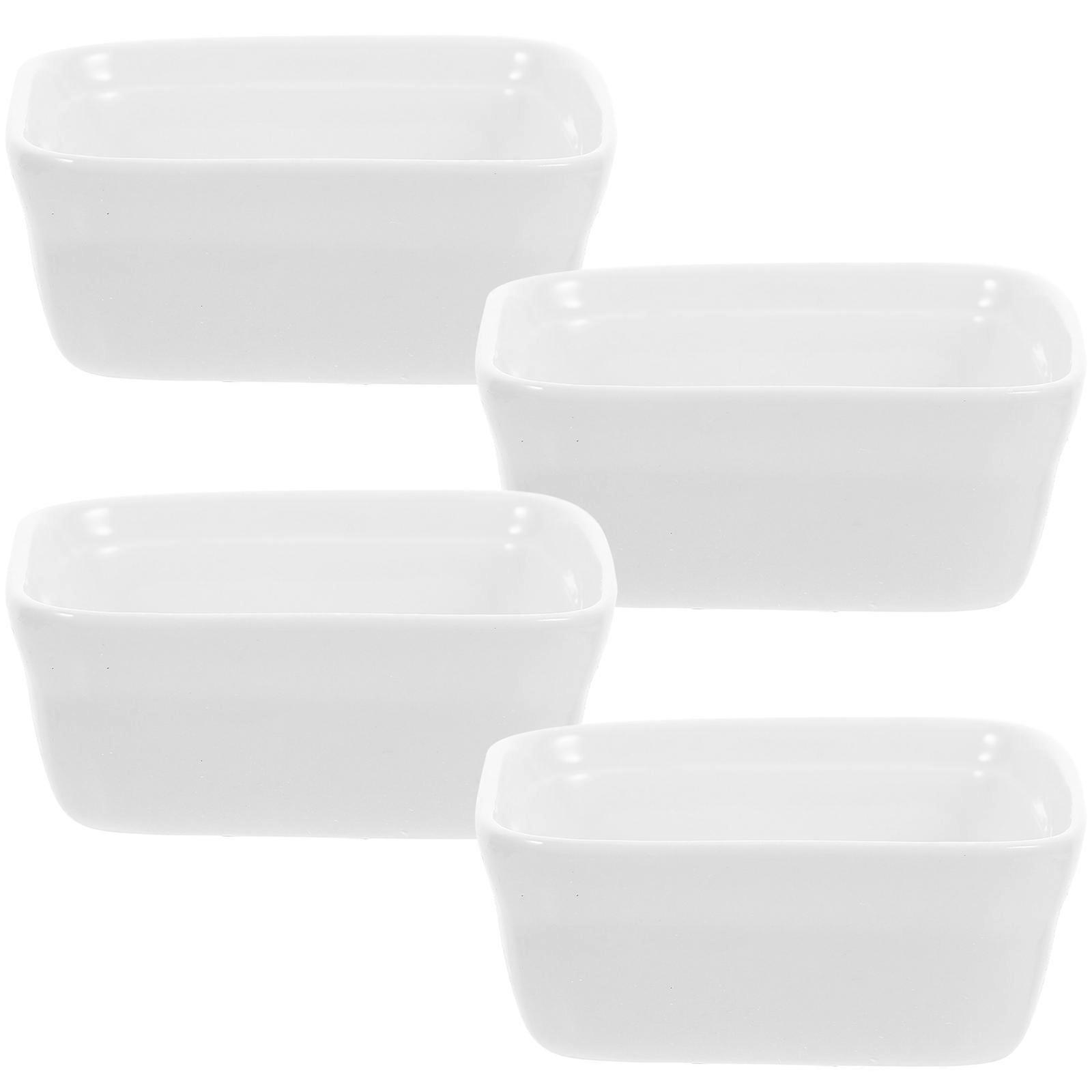 Ceramic Seasoning Dishes Set 4Pcs for Casual Dinners and Formal Events in Ceramic Material for Versatile Use