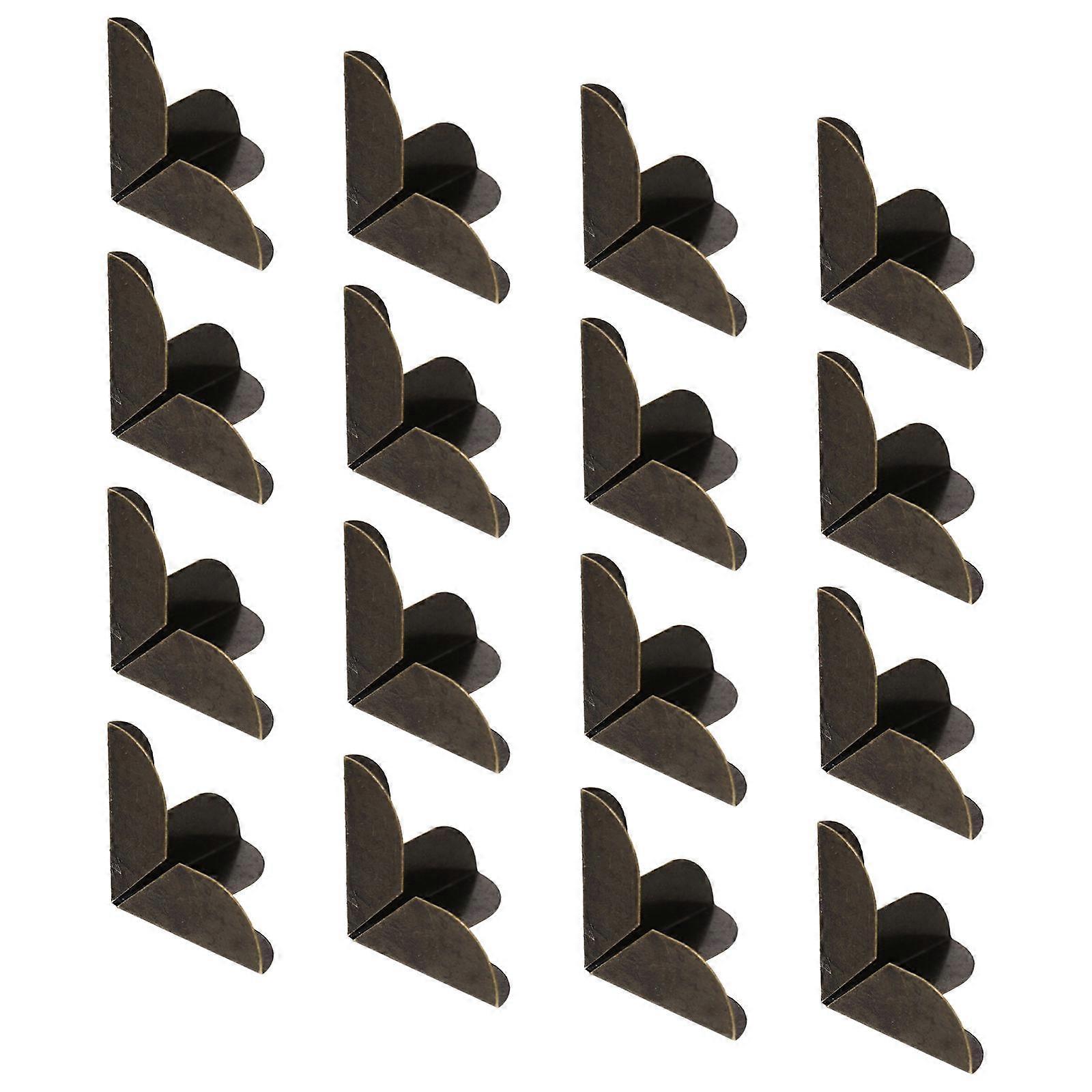 Wooden Box Corner Protector Box Guard for 32Sets Antique Iron Corner Guards