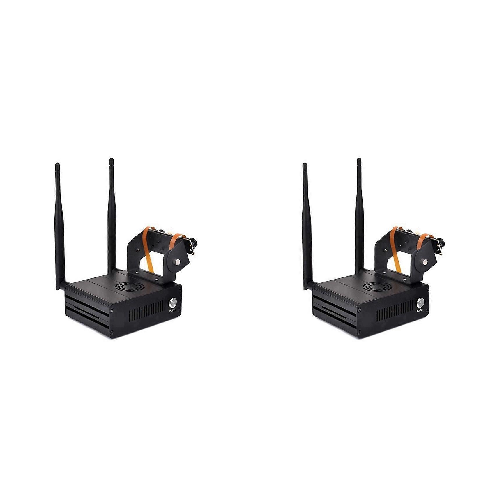 2X for Jetson Orin Nano NX Aluminum Enclosure Development Boards Portable Camera Stands Metal Case Enclosure