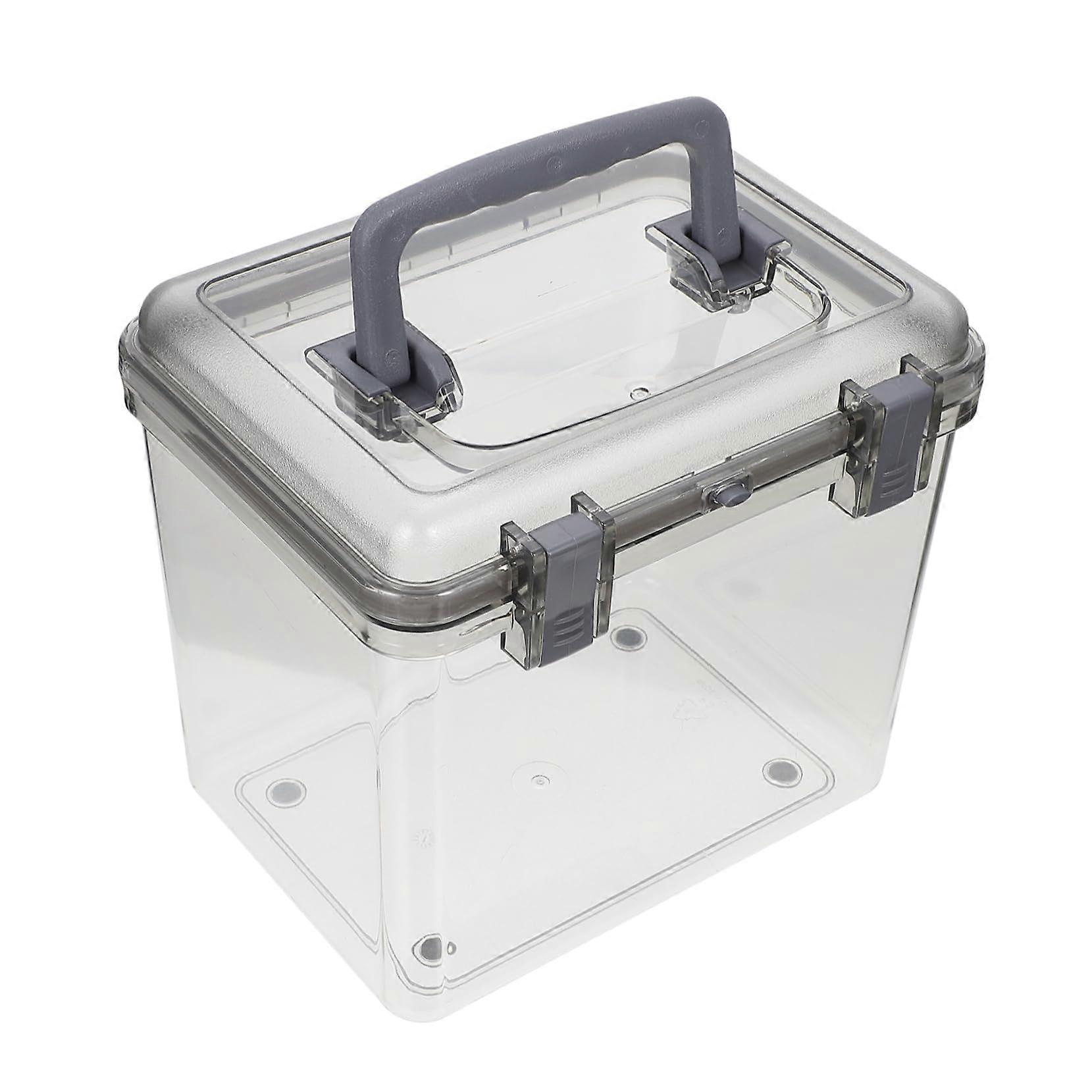 Versatile Storage Container Large Capacity Sundries Case Photo Box Easy Open Close Lid