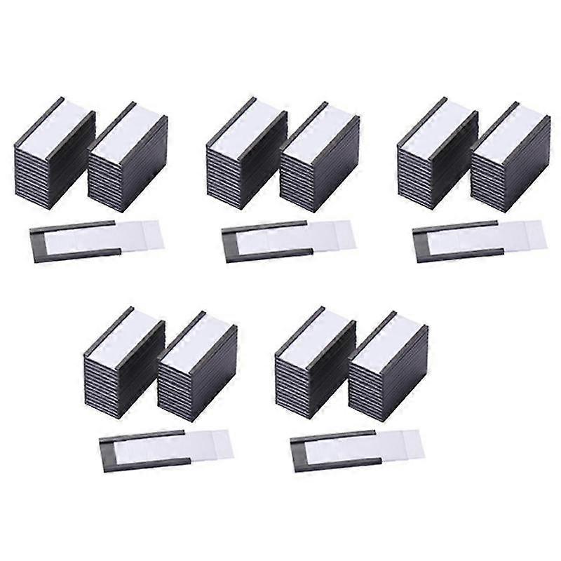 250Pcs Magnetic Label Holders with Magnetic Data Card Holders with Clear Plastic Protectors for Meta