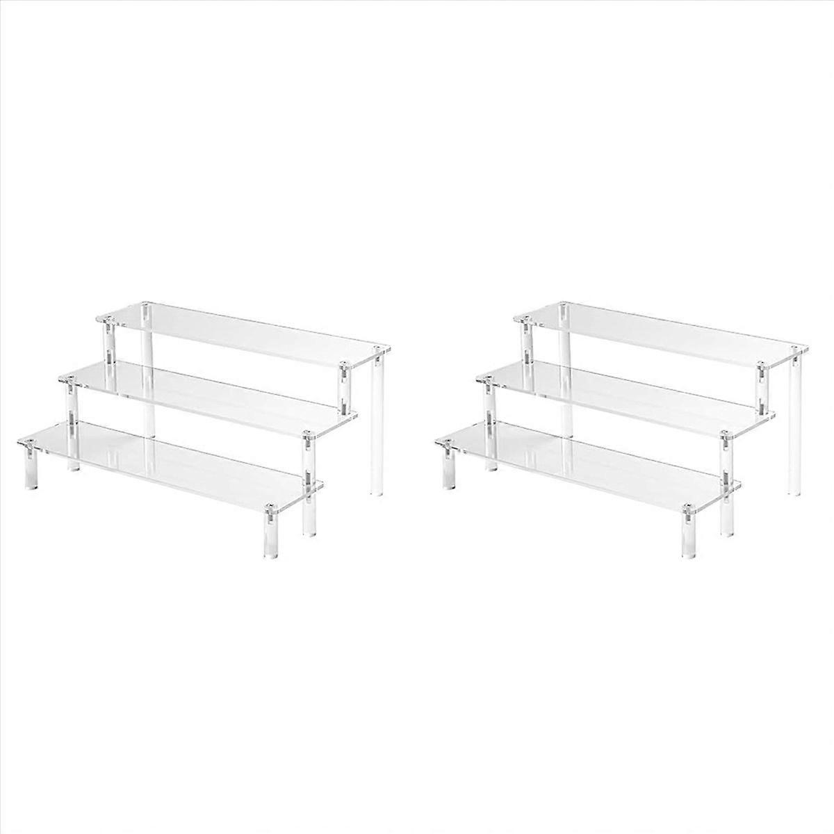 2X Acrylic Lifting Display Stand 3-Layer Perfume Tissue Display Stand Character Model Display Stand