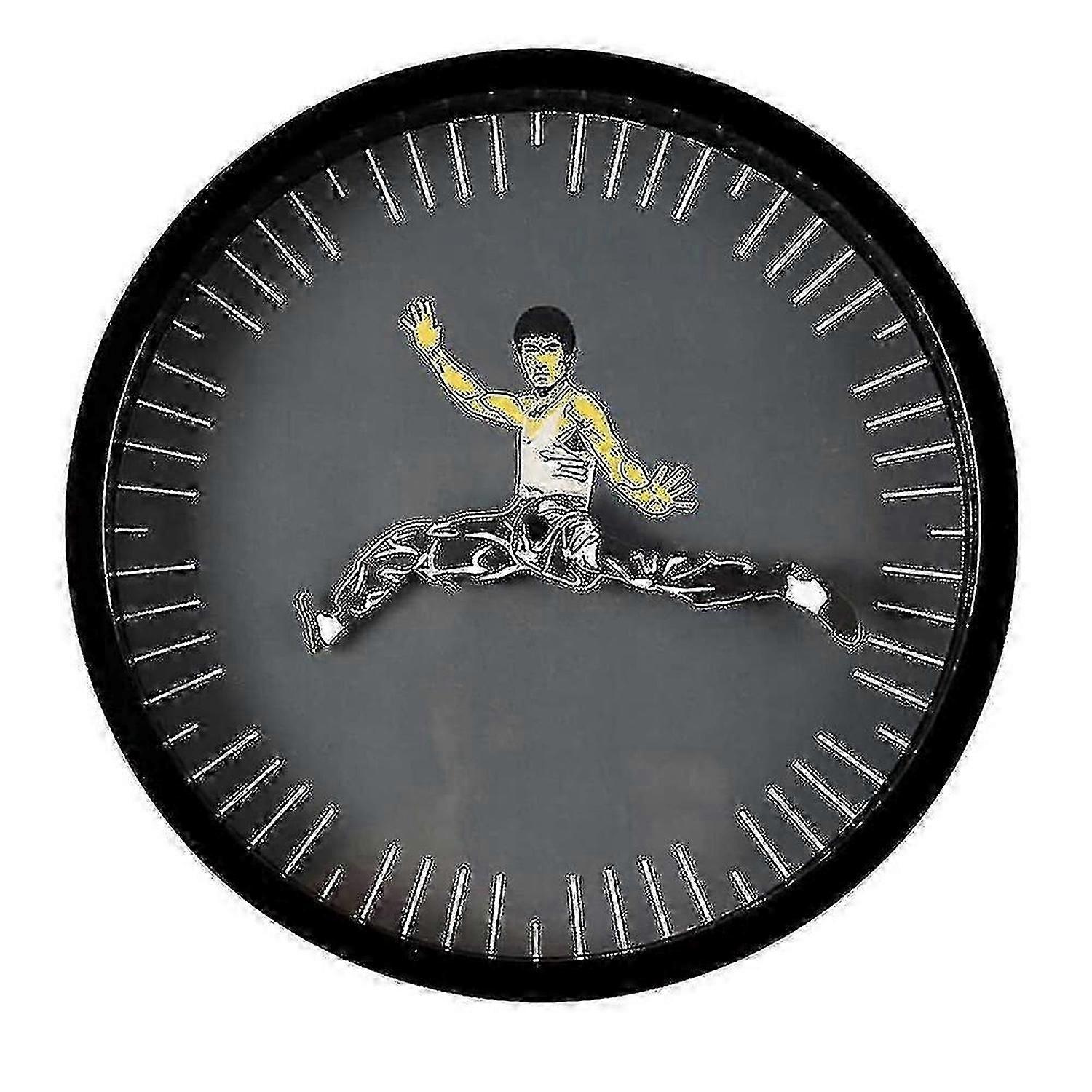 Creatieve Kung Fu Ronde Quartz Wandklok
