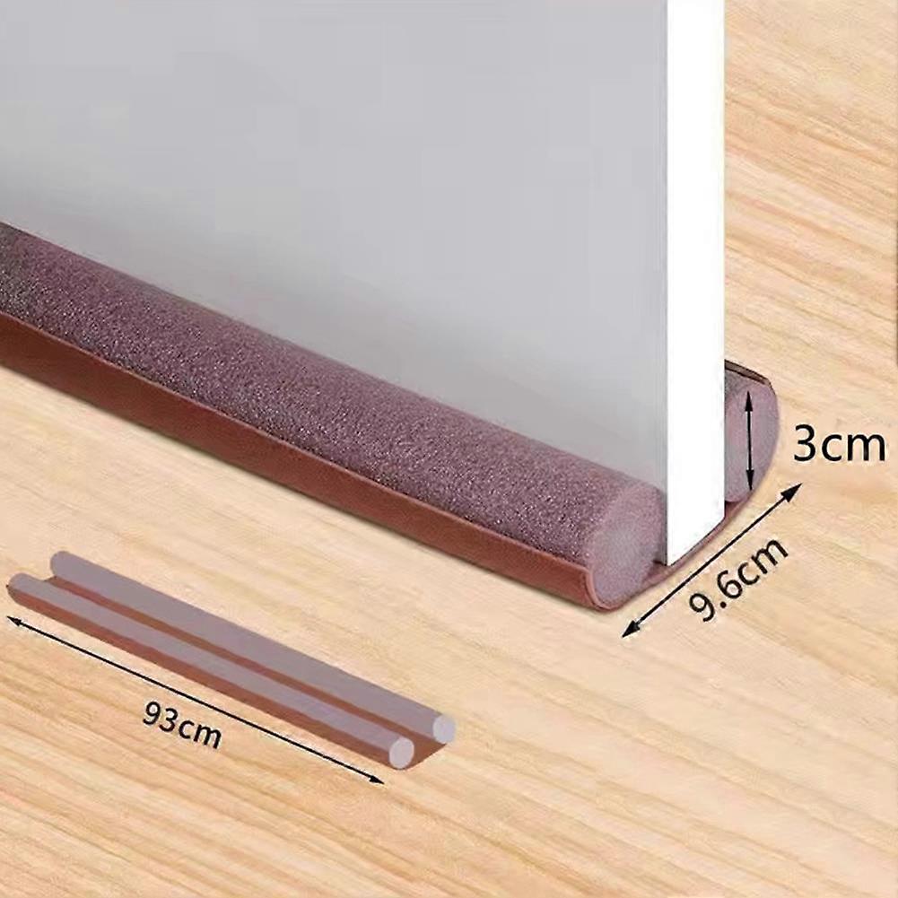 93cm Door Bottom Seal Strip Flexible Wind Noise Reduction Stopper Under Door Blocker Anti Collision Dustproof Soundproof Strips