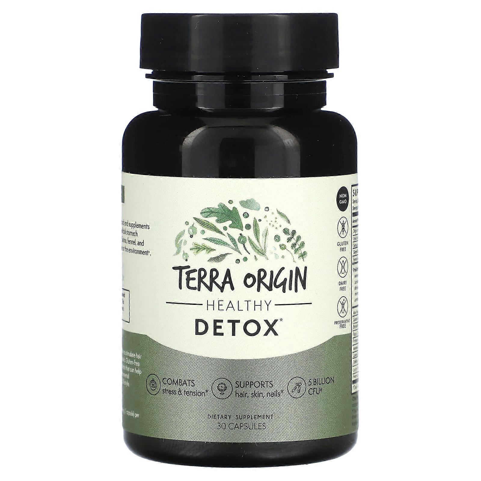 Terra Origin, Healthy Detox, 30 Capsules