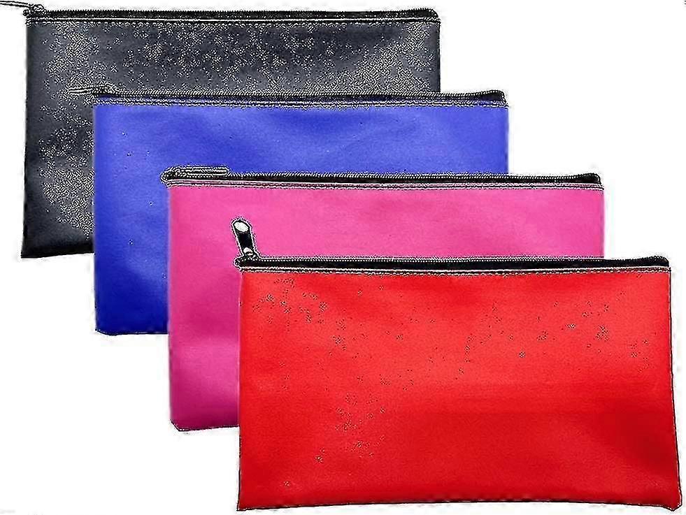 4 ألوان البنك إيداع حقيبة المال الحقيبة، فائدة جلديةetteالفينيل سستة محفظة هدية