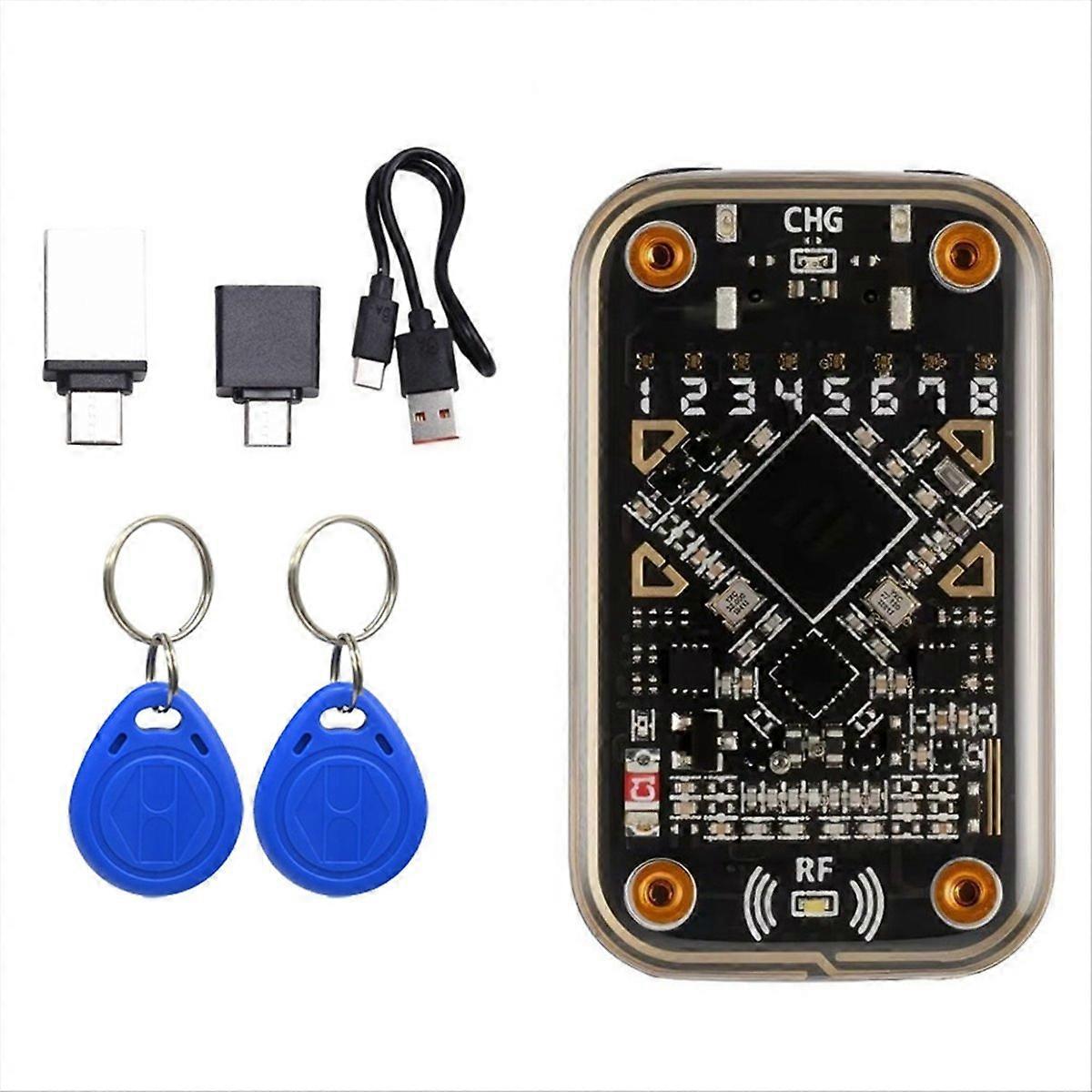 Chameleon Ultra Contactless Smart Card Emulator RFID Smart Chip Reader+2xT5577 Keychain Compliant to