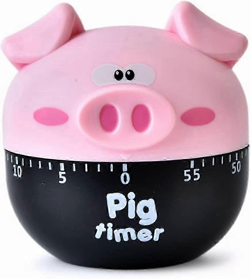 2025 Kitchen Mechanical Timer Pig Shape for Home Baking Yoga