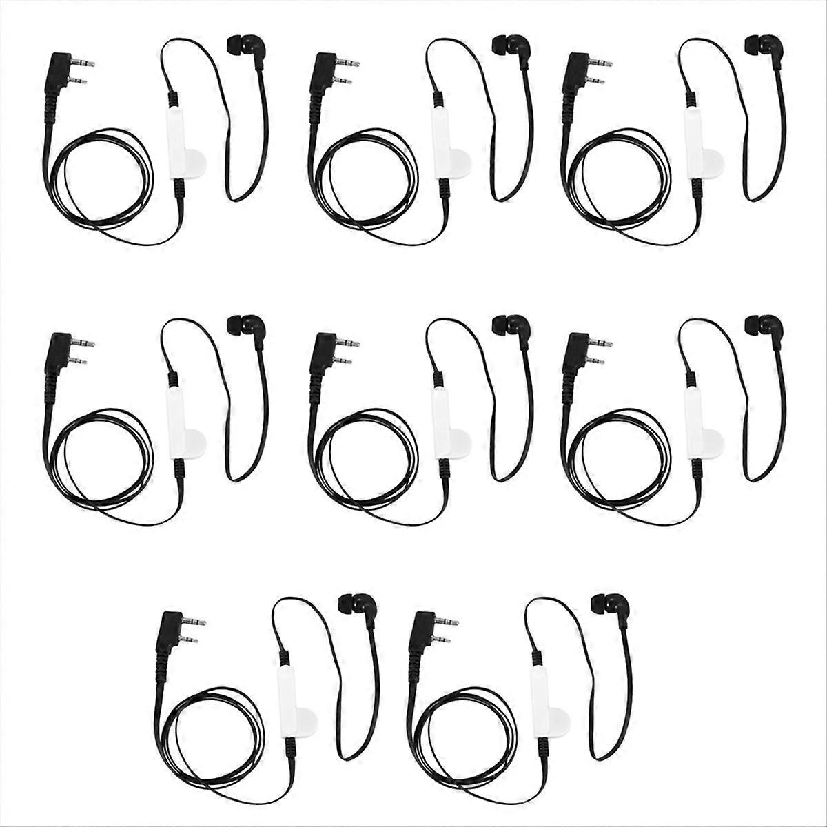 2 Pin Earbud K Plug Earpiece For Uv5R -888S Black Wire