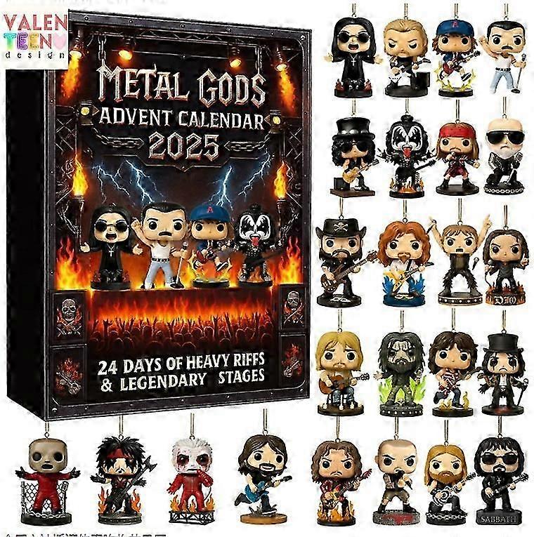 Décoration suspendue en acrylique de Noël de Bruce Springsteen dans une boîte aveugle