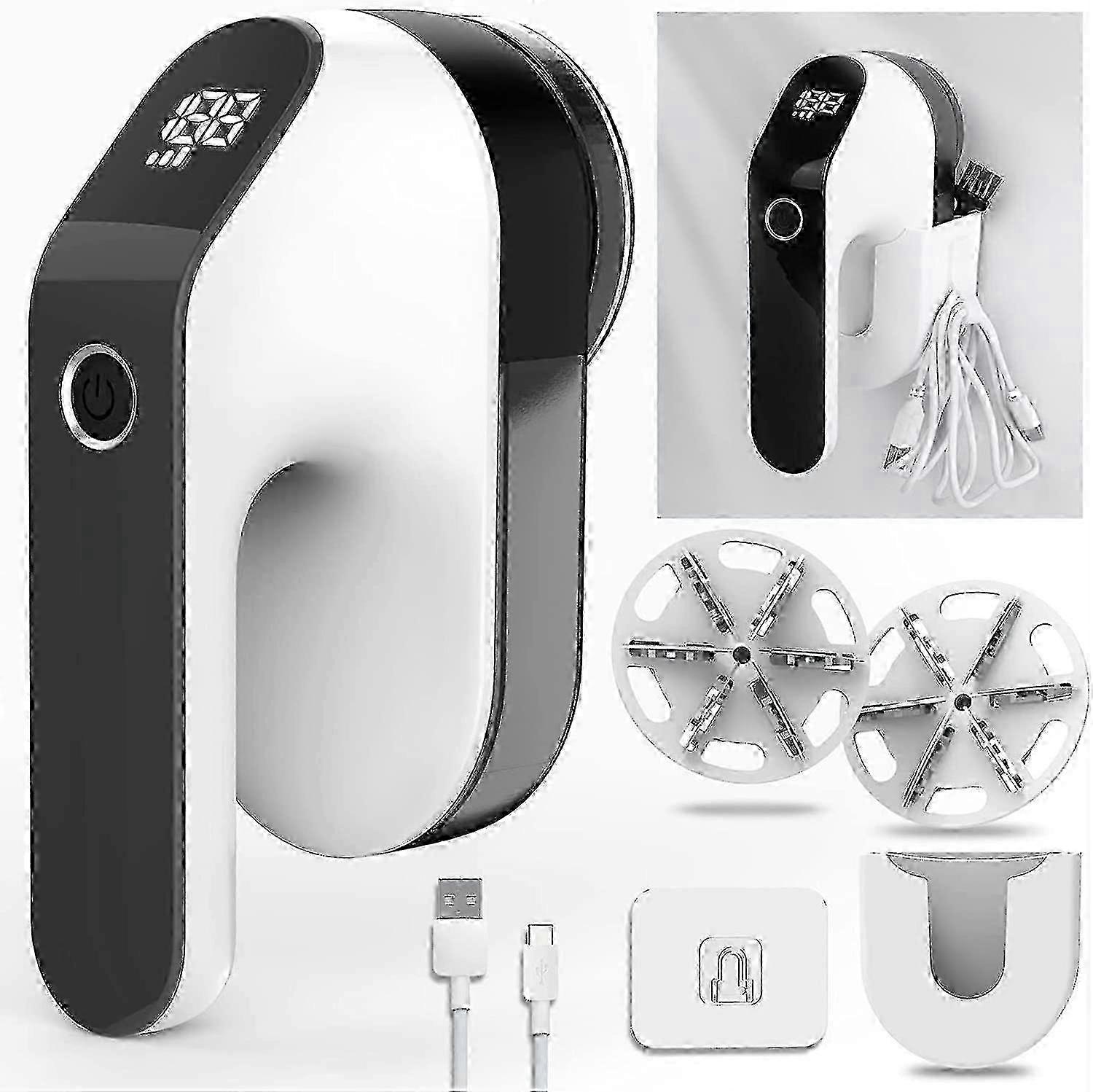 Electric Lint Remover with LED Display: 3-Speed Settings, Fabric Shaver for Clothes & Furniture, Battery-Powered Replacement Unit